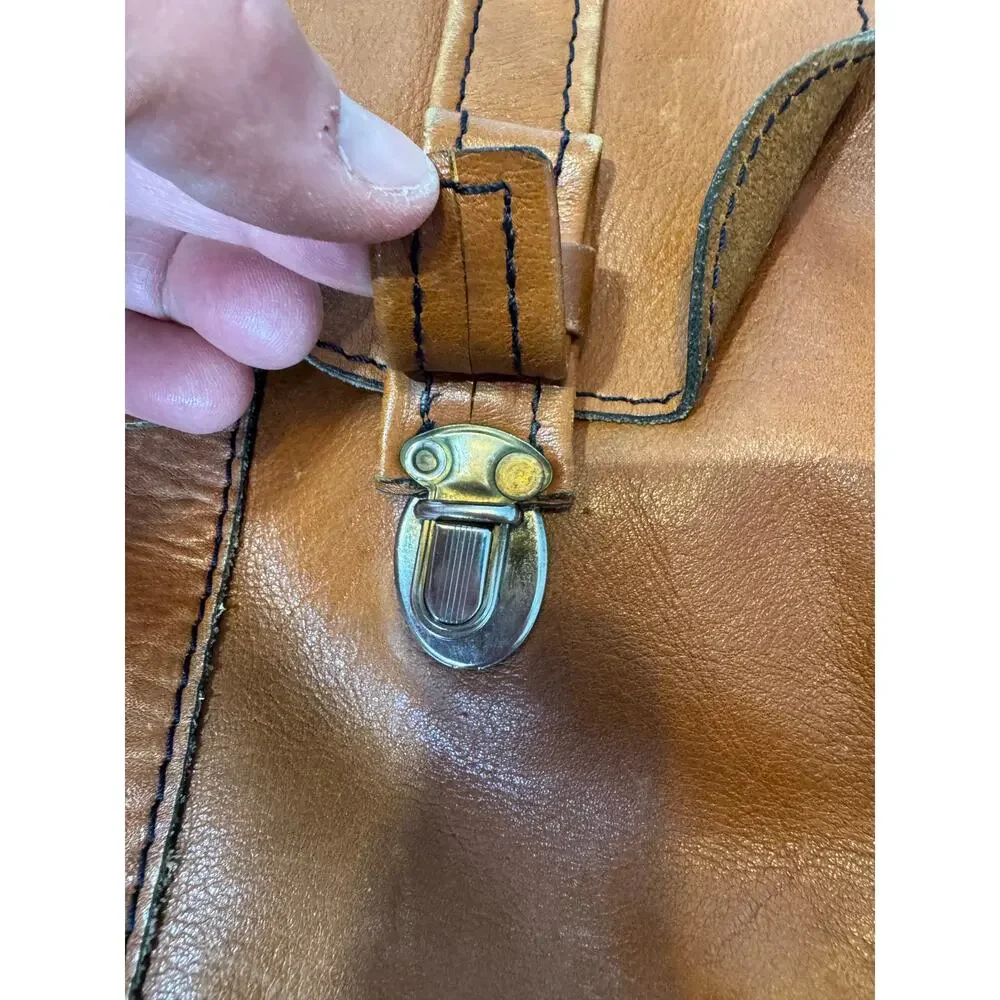 Genuine Leather Vintage Brown Slouchy Satchel, Soft & supple Leather crossbody